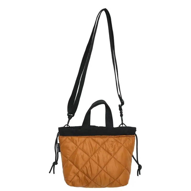 Advanced Autumn Winter New Crossbody Bag Thickened Rhombic Embroidery Shoulder Bag - Image 4