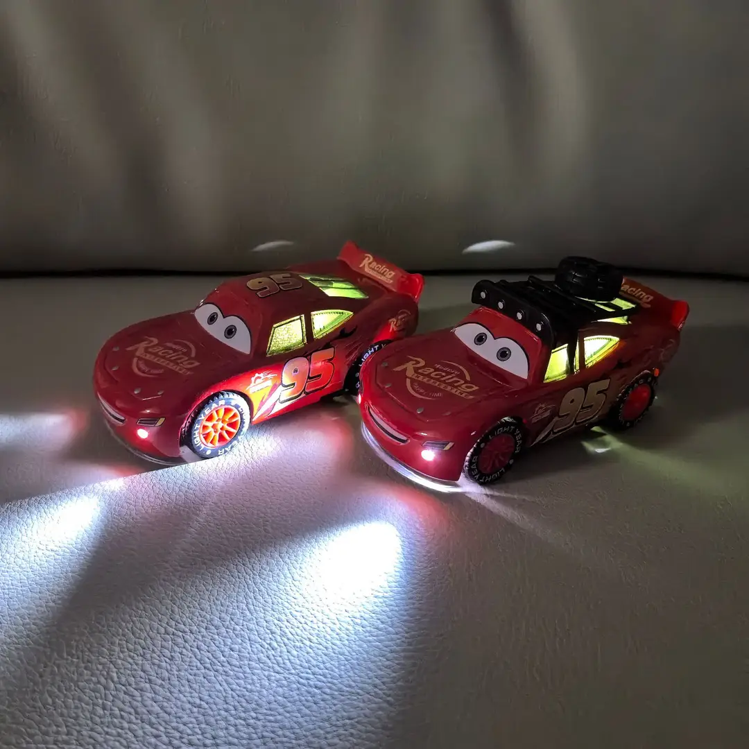 Car Story Toy Alloy Car Lightning McQueen Model 3D Light Music Huili Third Generation Lightning McQueen