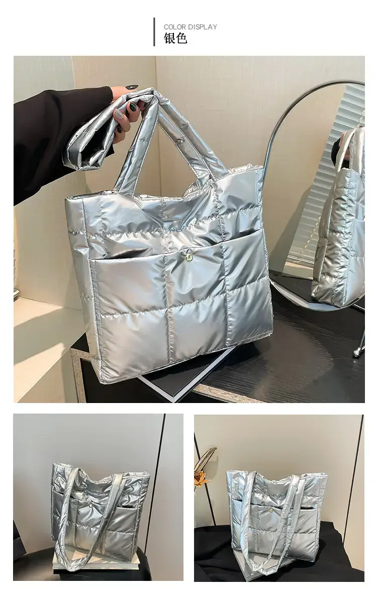 Silver Puffer Shoulder Bag for Women 2026 — feature 11