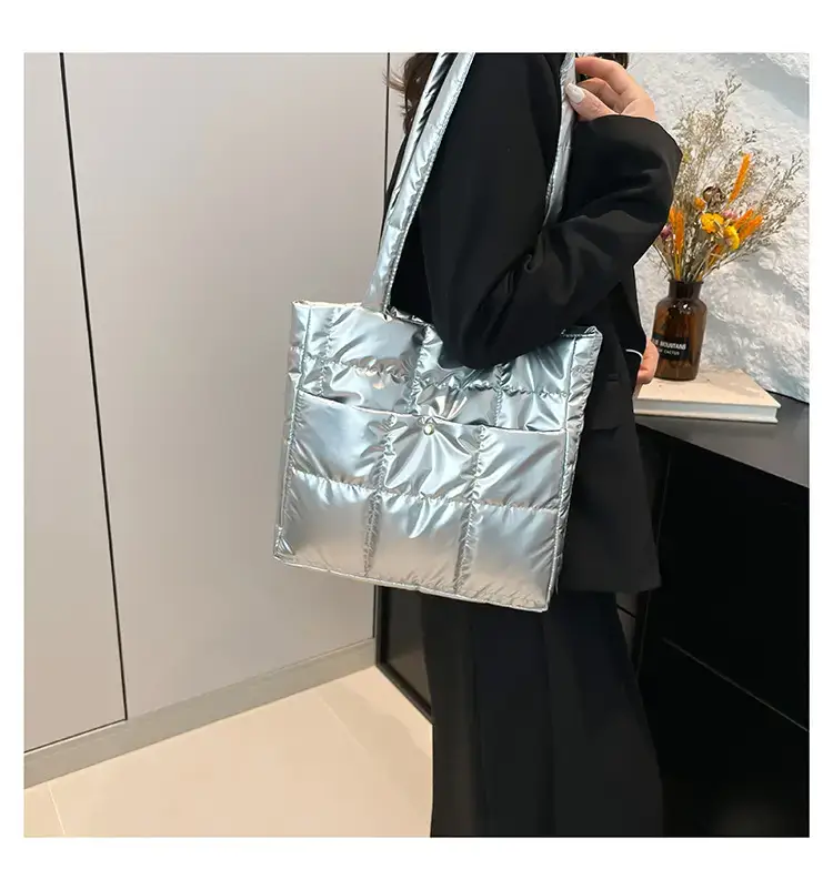 Silver Puffer Shoulder Bag for Women 2026 — feature 27