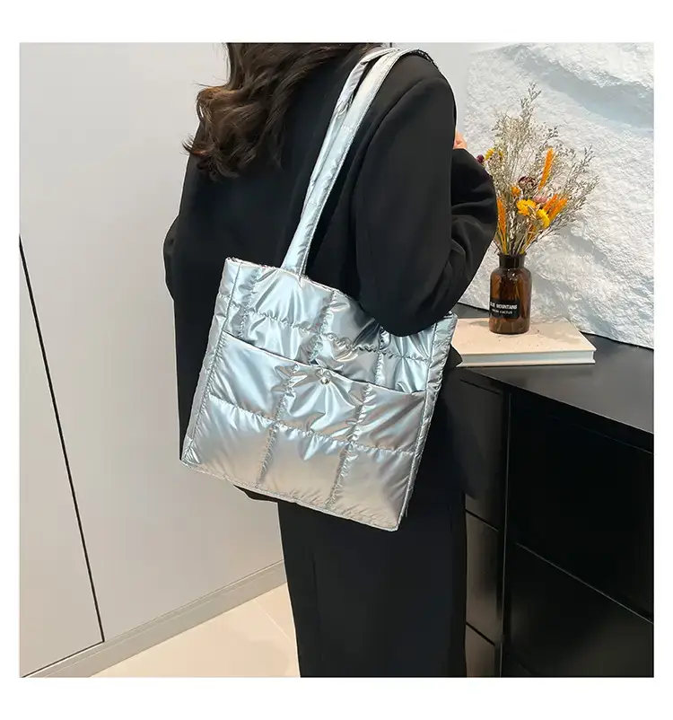 Silver Puffer Shoulder Bag for Women 2026 — feature 28