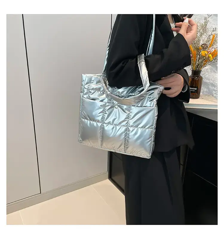 Silver Puffer Shoulder Bag for Women 2026 — feature 29