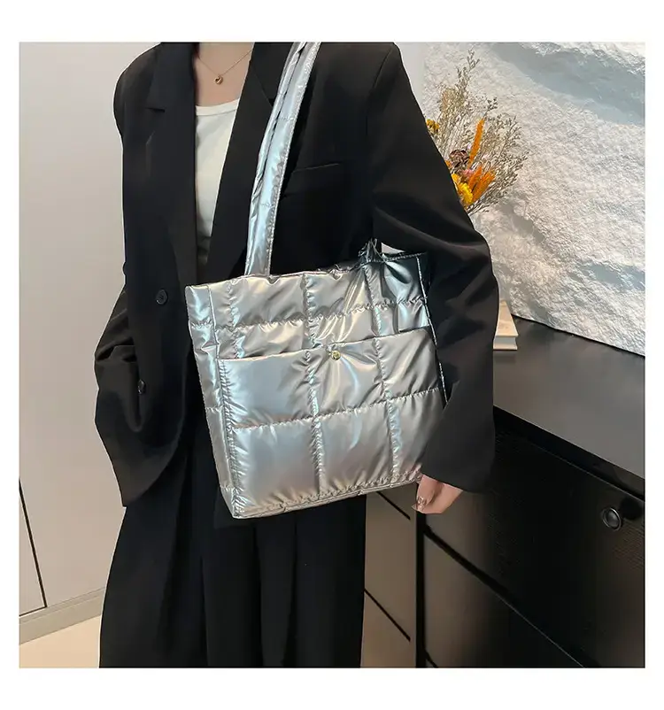 Silver Puffer Shoulder Bag for Women 2026 — feature 30