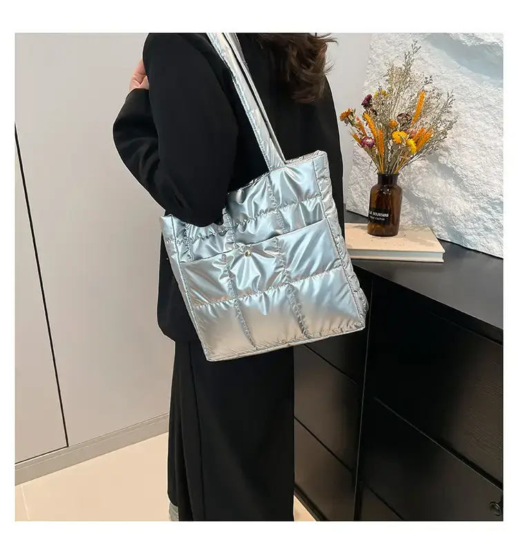 Silver Puffer Shoulder Bag for Women 2026 — feature 31