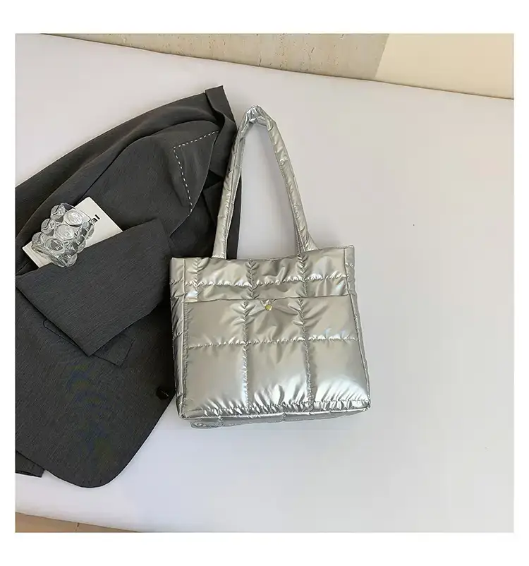 Silver Puffer Shoulder Bag for Women 2026 — feature 38