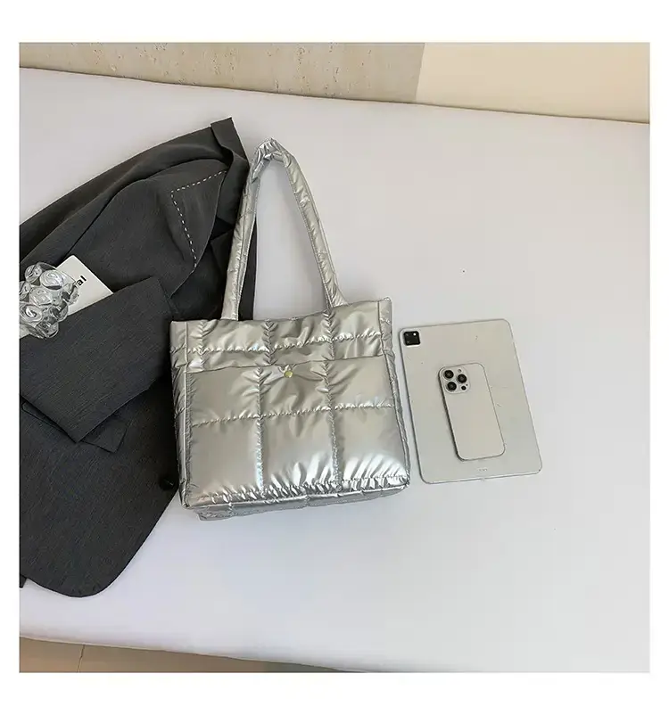 Silver Puffer Shoulder Bag for Women 2026 — feature 39