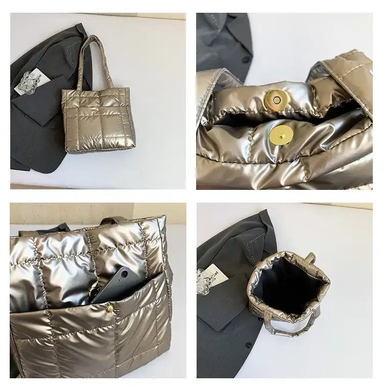 Silver Puffer Shoulder Bag for Women 2026 — feature 9