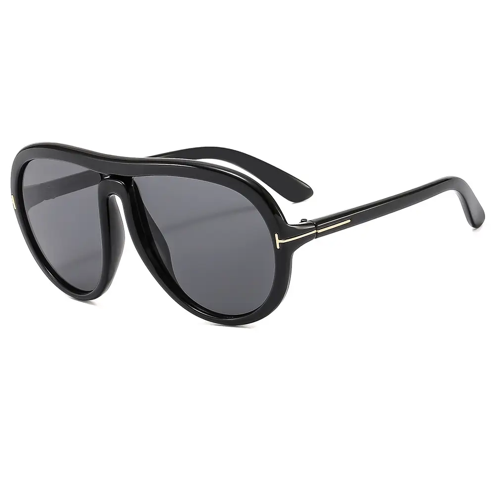 Pink Tilted Aviator Sunglasses for Men Women - Image 10