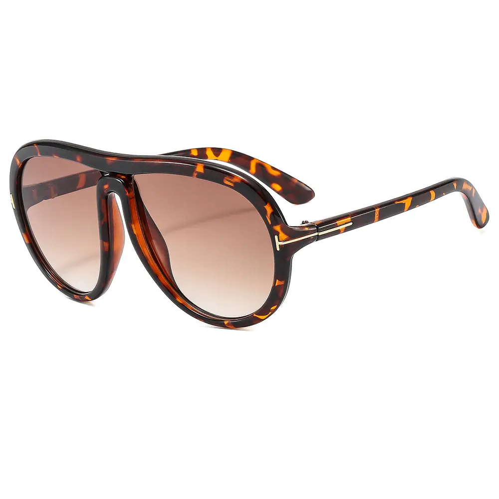 Pink Tilted Aviator Sunglasses for Men Women - Image 11