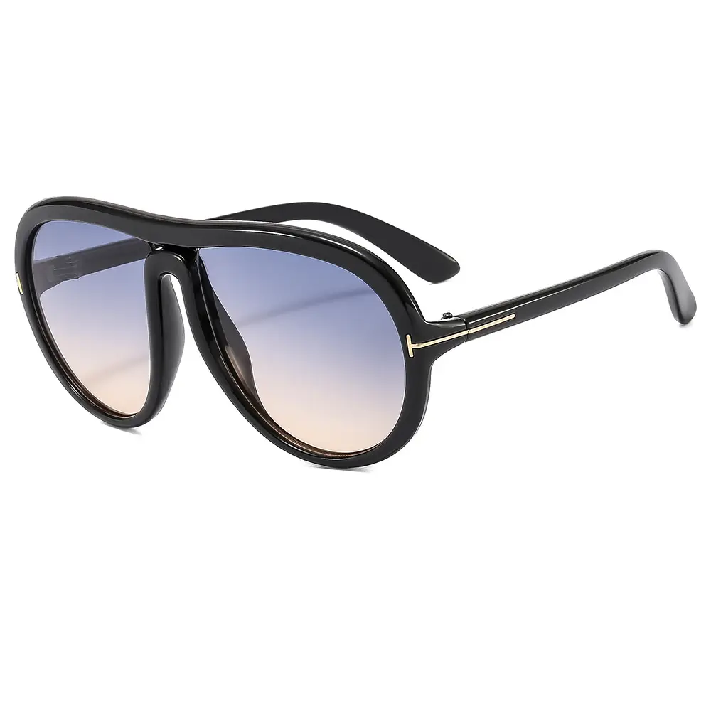 Pink Tilted Aviator Sunglasses for Men Women - Image 12