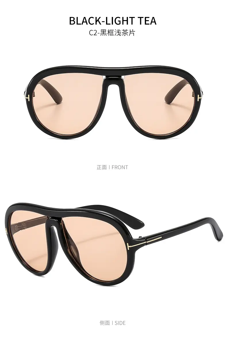 Pink Tilted Aviator Sunglasses for Men Women — feature 10
