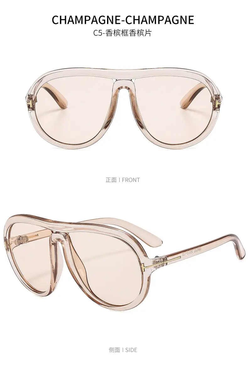 Pink Tilted Aviator Sunglasses for Men Women — feature 13