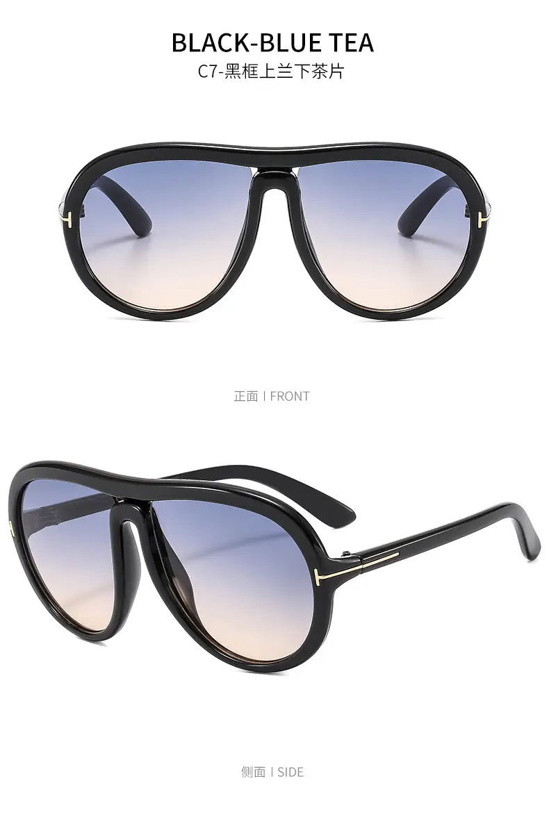 Pink Tilted Aviator Sunglasses for Men Women — feature 15