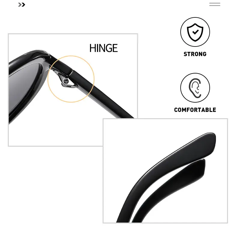 Pink Tilted Aviator Sunglasses for Men Women — feature 6