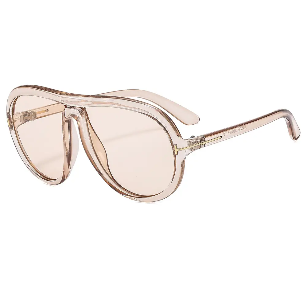 Pink Tilted Aviator Sunglasses for Men Women - Image 5