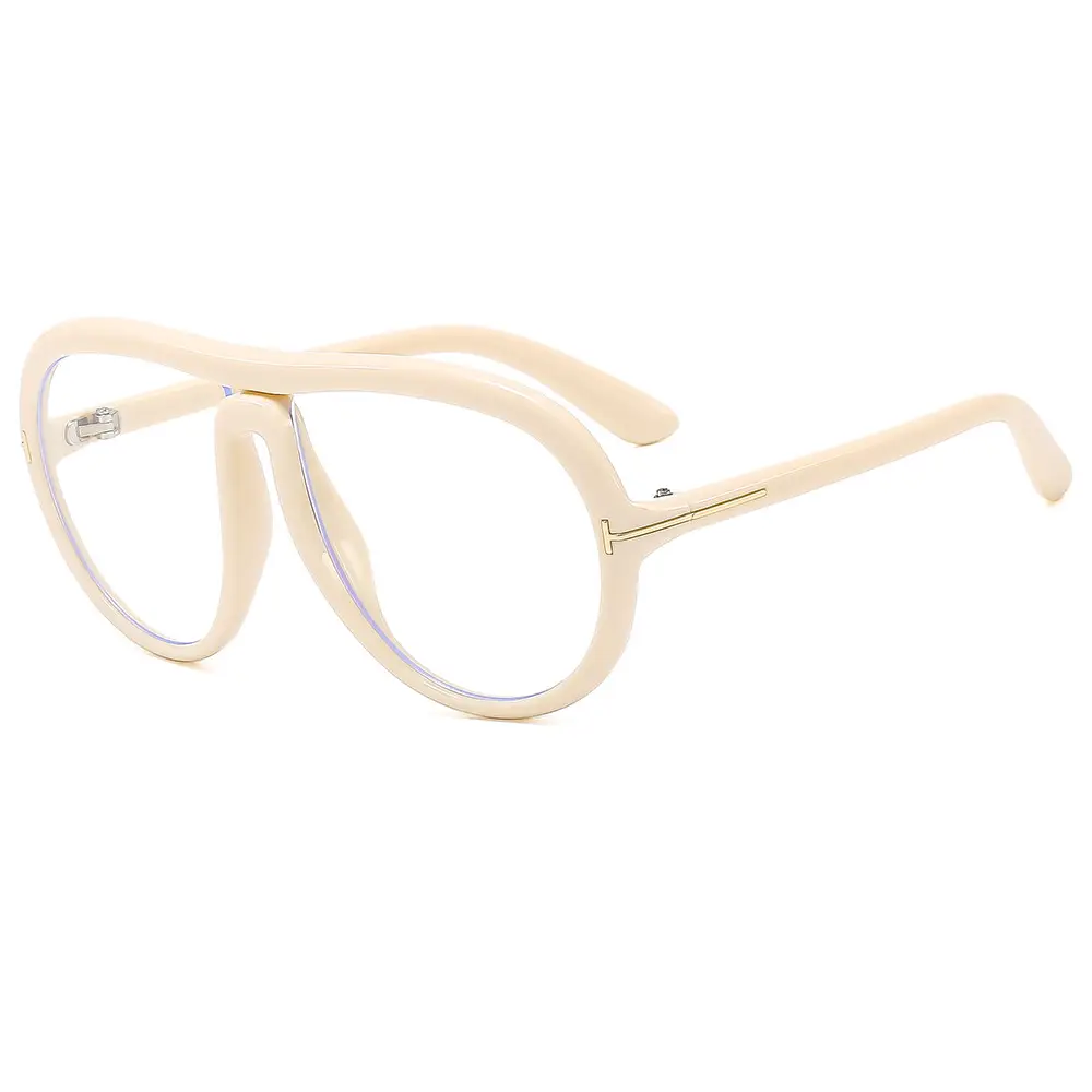 Pink Tilted Aviator Sunglasses for Men Women - Image 9