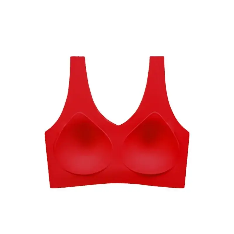 Big Red Seamless Underwear Women's Gather Top Anti-Sagging Soft Support - Image 10