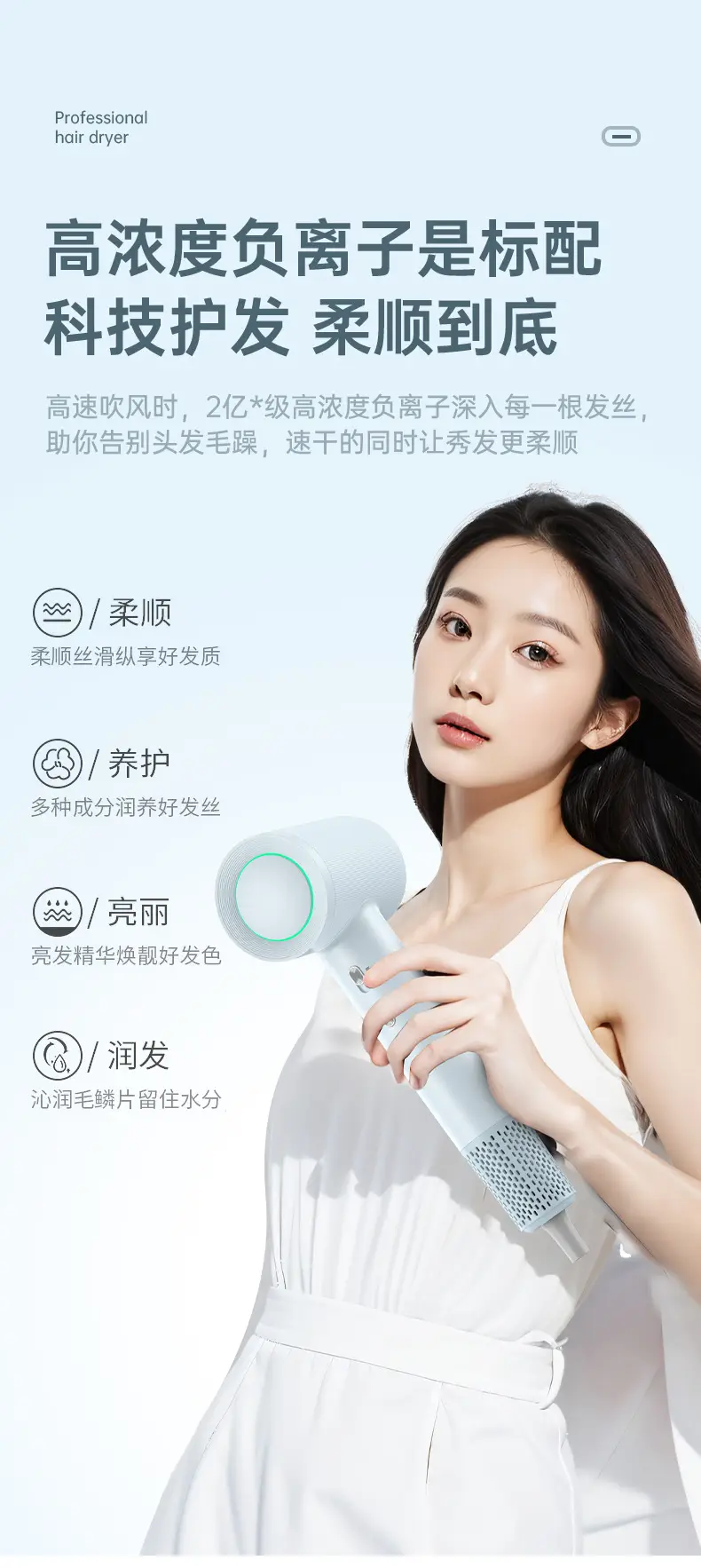 High-Speed Hair Dryer with Negative Ion Technology — feature 22
