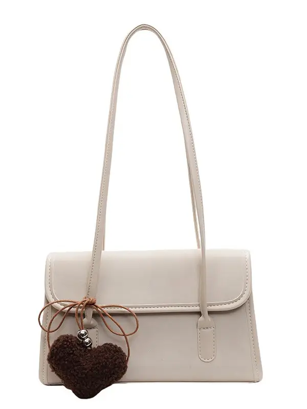 Women's Green Suede Shoulder Bag 2024 New Winter All-match - Image 9