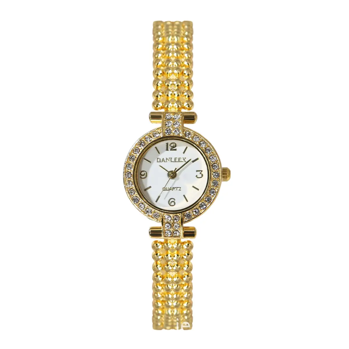 Gold Diamond Bracelet Watch Set for Women - Image 5