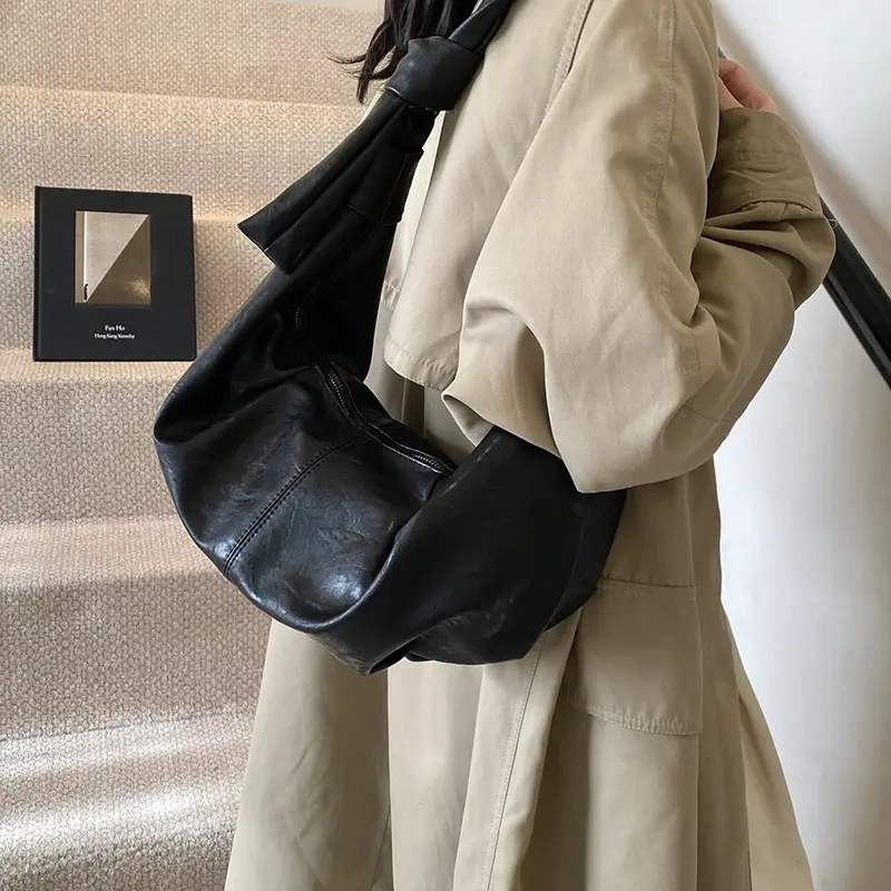 Brown Leather Shoulder Bag for Women Casual Crossbody - Image 8