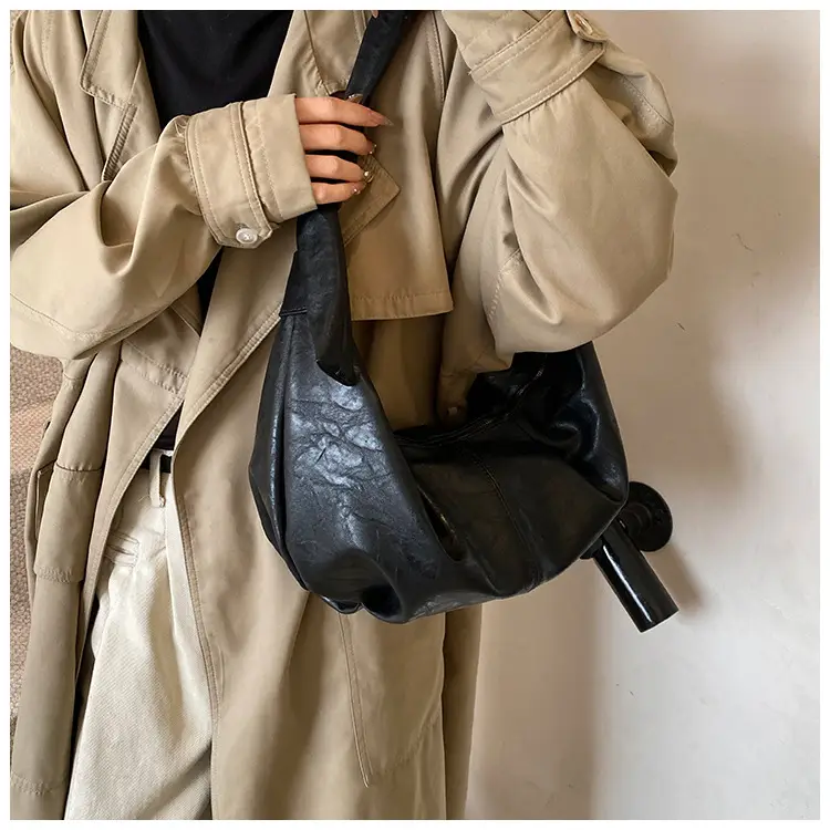 Brown Leather Shoulder Bag for Women Casual Crossbody — feature 18