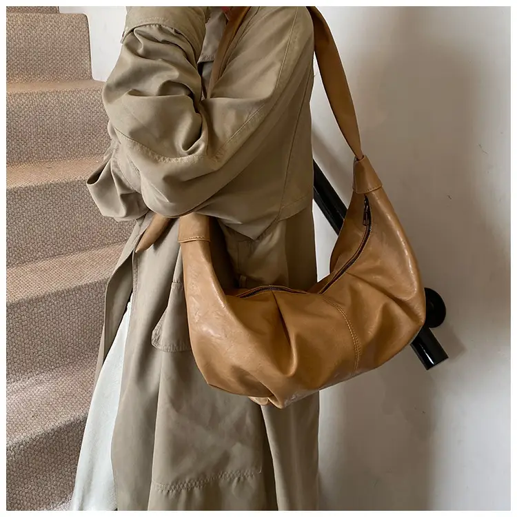 Brown Leather Shoulder Bag for Women Casual Crossbody — feature 20