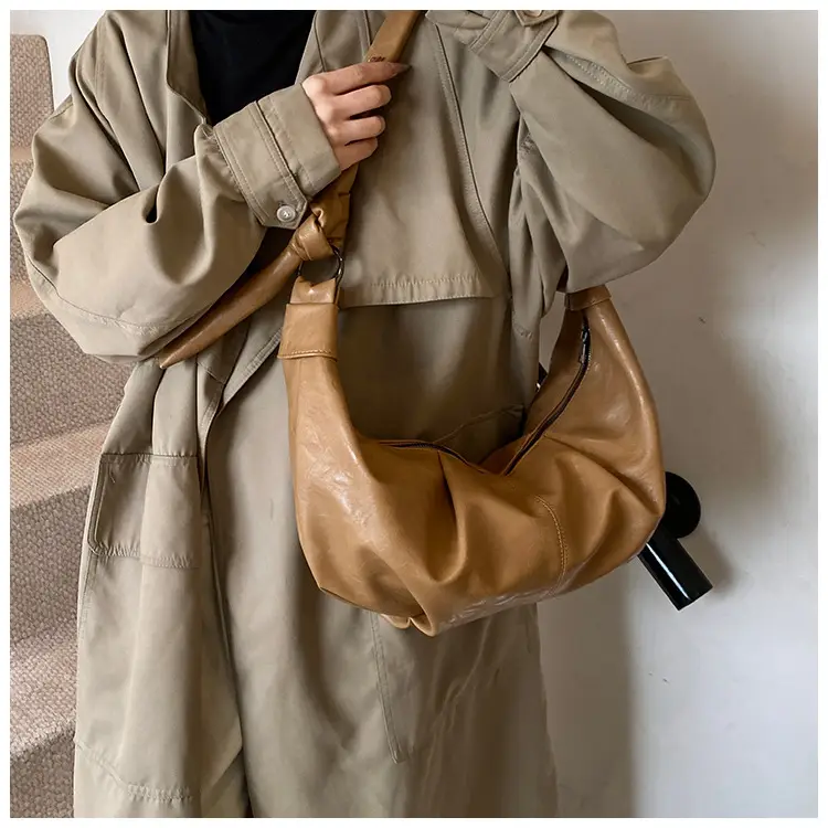 Brown Leather Shoulder Bag for Women Casual Crossbody — feature 22