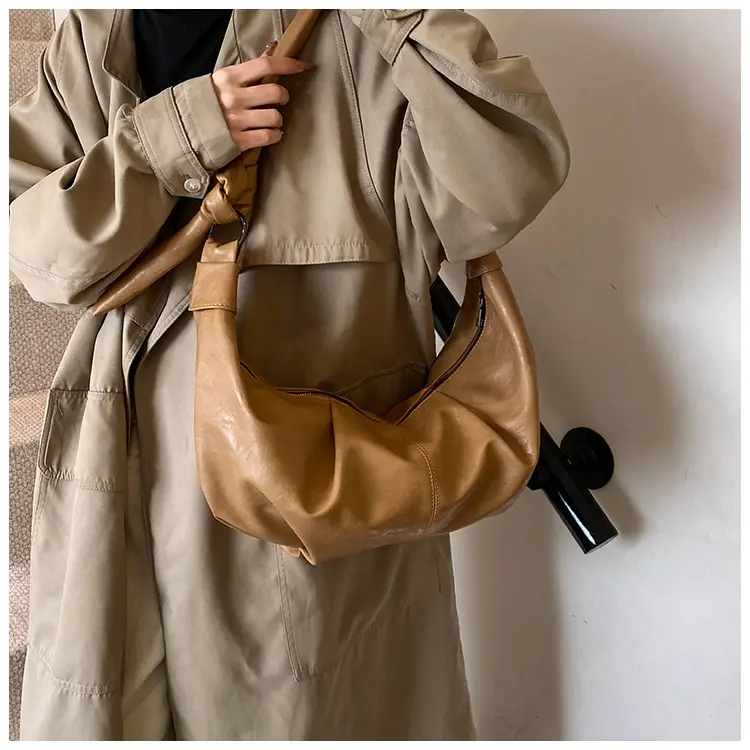 Brown Leather Shoulder Bag for Women Casual Crossbody — feature 23