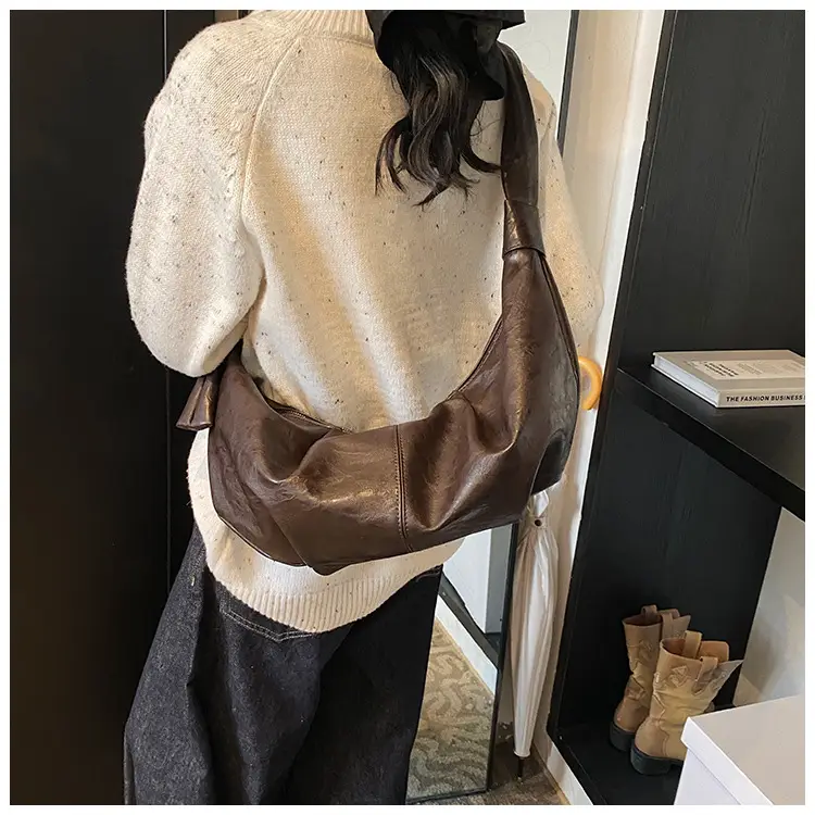 Brown Leather Shoulder Bag for Women Casual Crossbody — feature 27