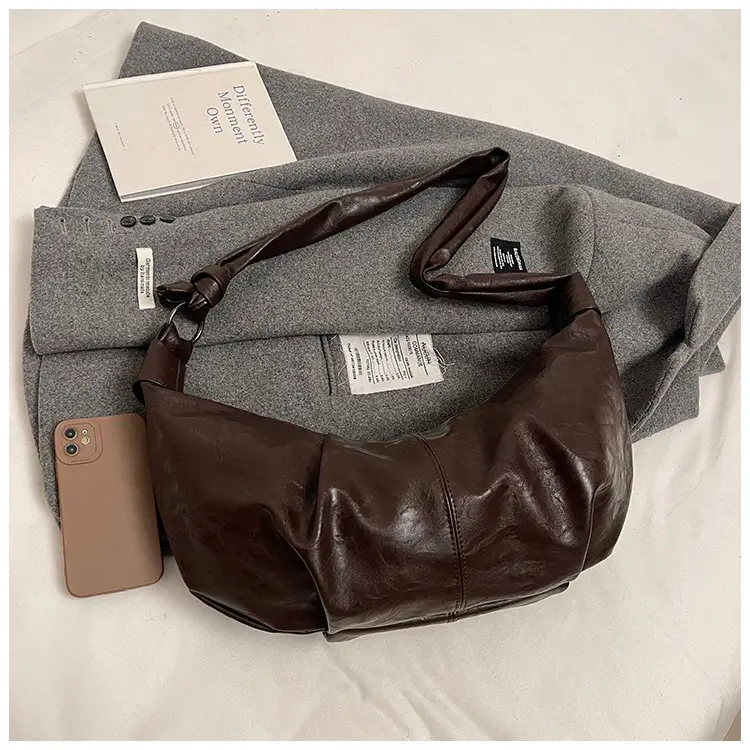 Brown Leather Shoulder Bag for Women Casual Crossbody — feature 37