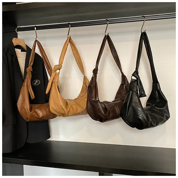 Brown Leather Shoulder Bag for Women Casual Crossbody — feature 4