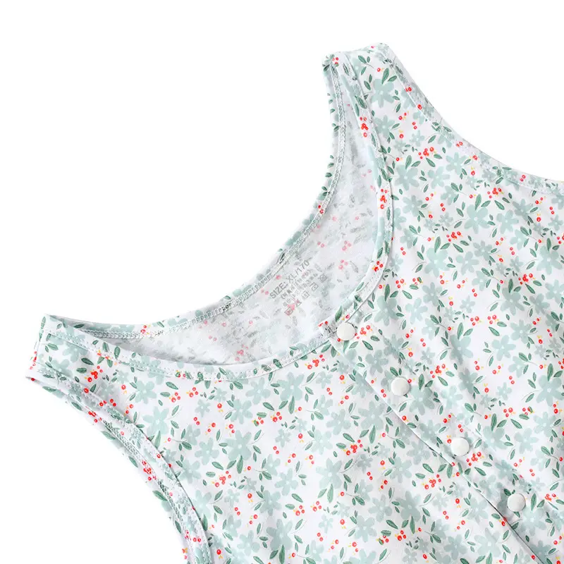 Middle-Aged and Elderly Women's Summer Cotton Short Loose Large-Size Cotton Bra-Style Underwear for Mothers and Elderly