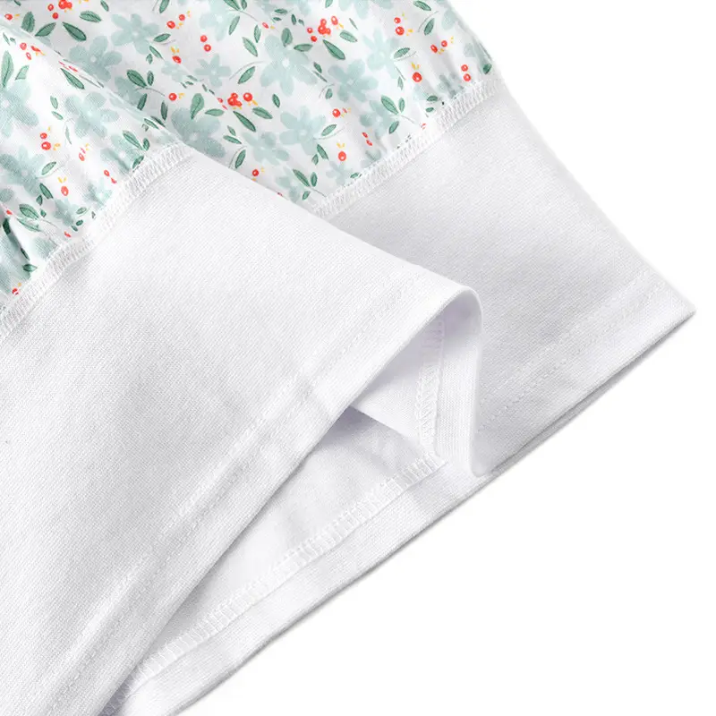 Middle-Aged and Elderly Women's Summer Cotton Short Loose Large-Size Cotton Bra-Style Underwear for Mothers and Elderly