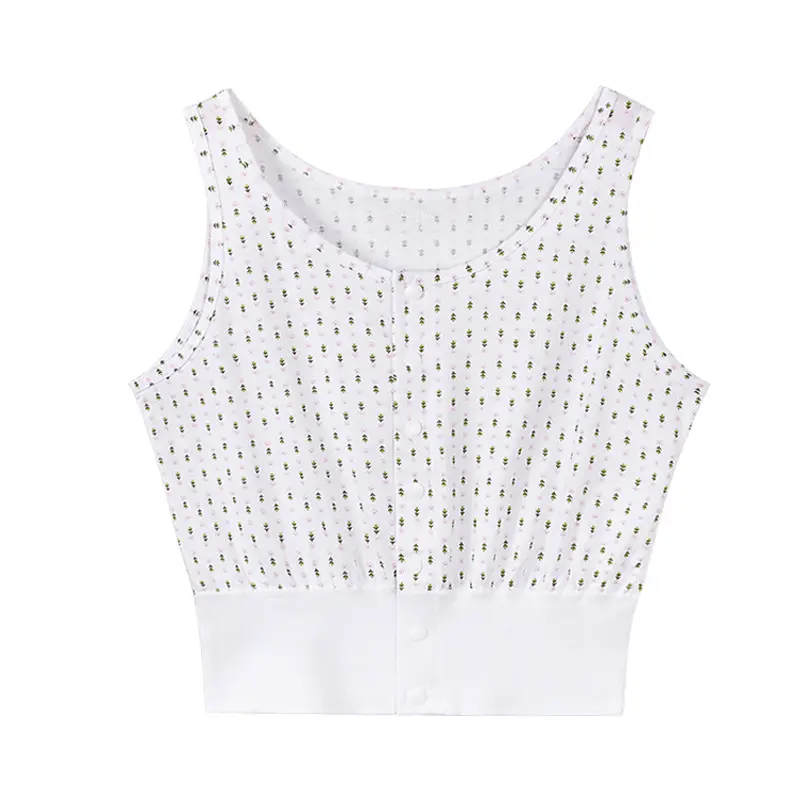 Middle-Aged and Elderly Women's Summer Cotton Short Loose Large-Size Cotton Bra-Style Underwear for Mothers and Elderly