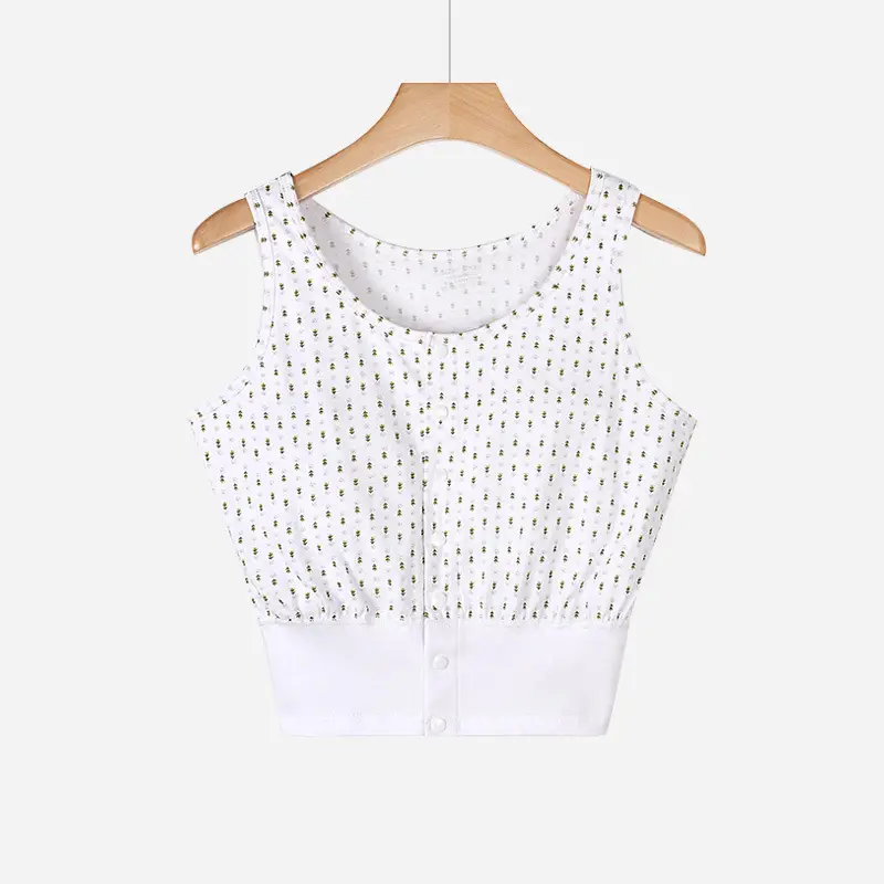 Middle-Aged and Elderly Women's Summer Cotton Short Loose Large-Size Cotton Bra-Style Underwear for Mothers and Elderly