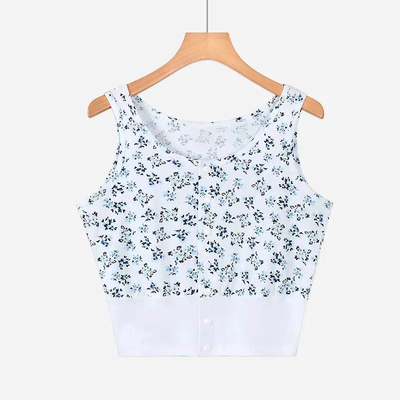 Middle-Aged and Elderly Women's Summer Cotton Short Loose Large-Size Cotton Bra-Style Underwear for Mothers and Elderly