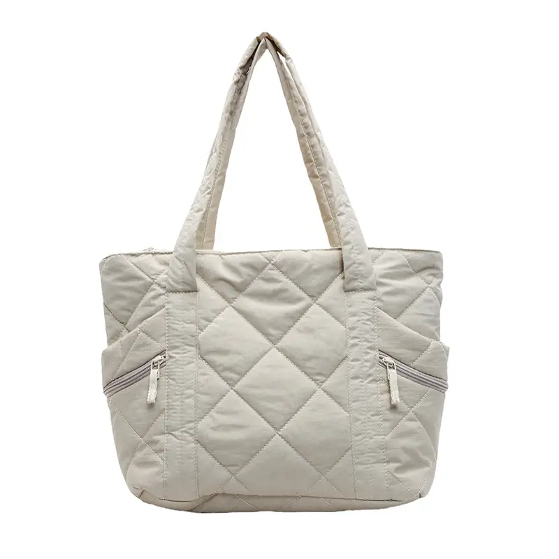 Women Rhombic Cotton Shoulder Bag 2024 New Korean Style Large Capacity — feature 49