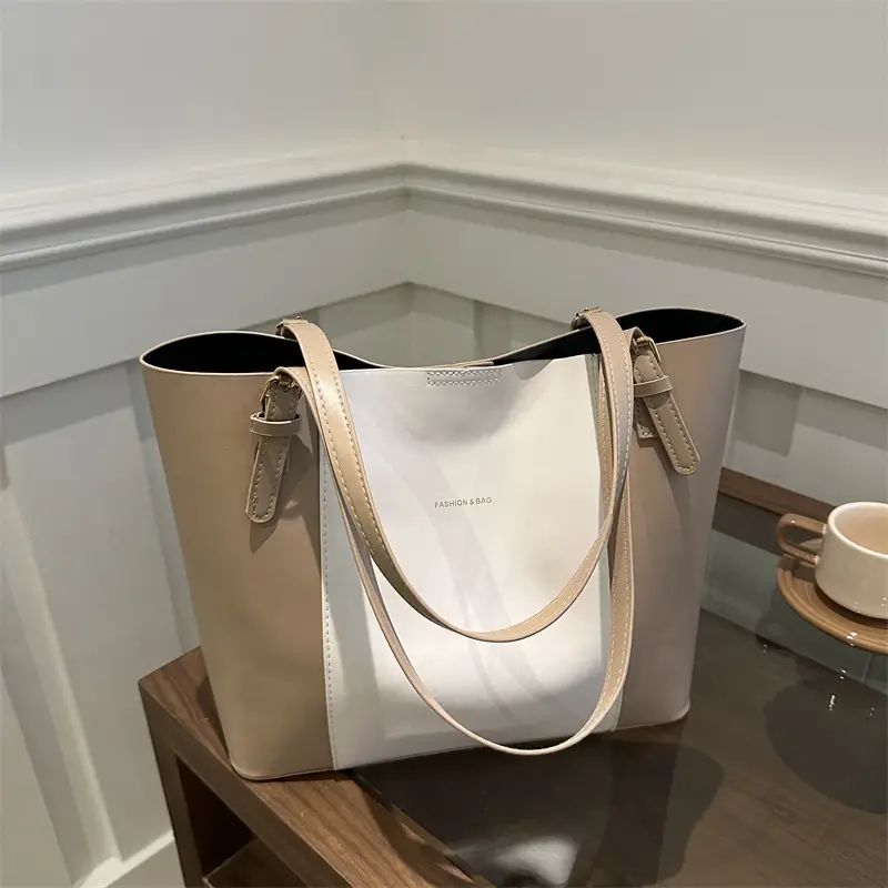 Women's Brown Leather Shoulder Bag with Top Handle - Image 9