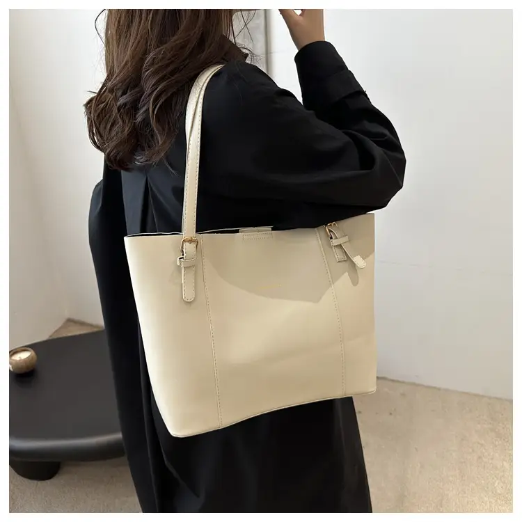 Women's Brown Leather Shoulder Bag with Top Handle — feature 11