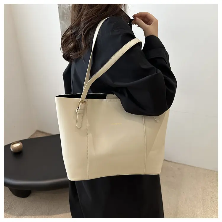 Women's Brown Leather Shoulder Bag with Top Handle — feature 12