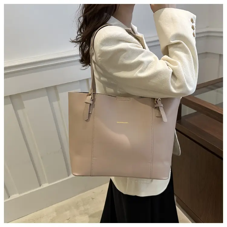 Women's Brown Leather Shoulder Bag with Top Handle — feature 17