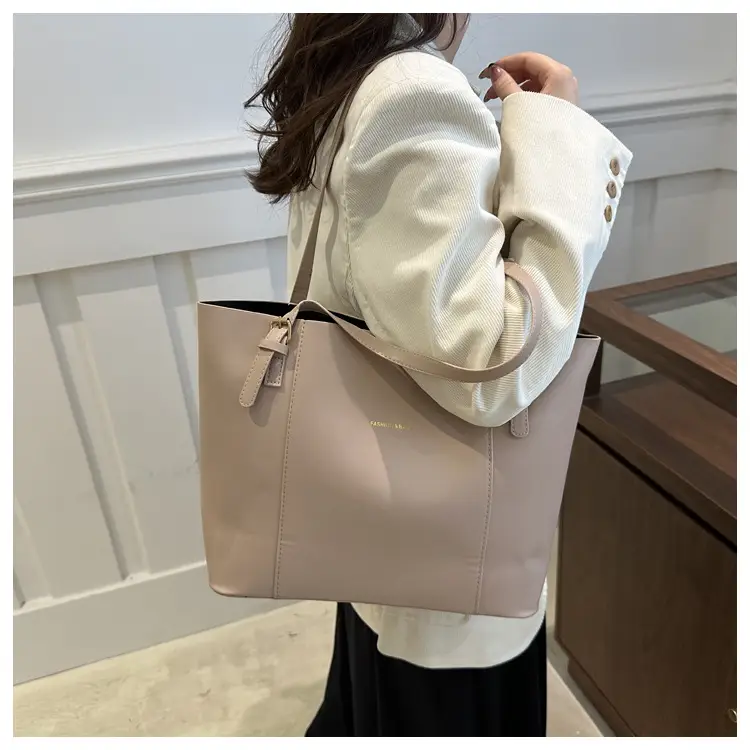 Women's Brown Leather Shoulder Bag with Top Handle — feature 18
