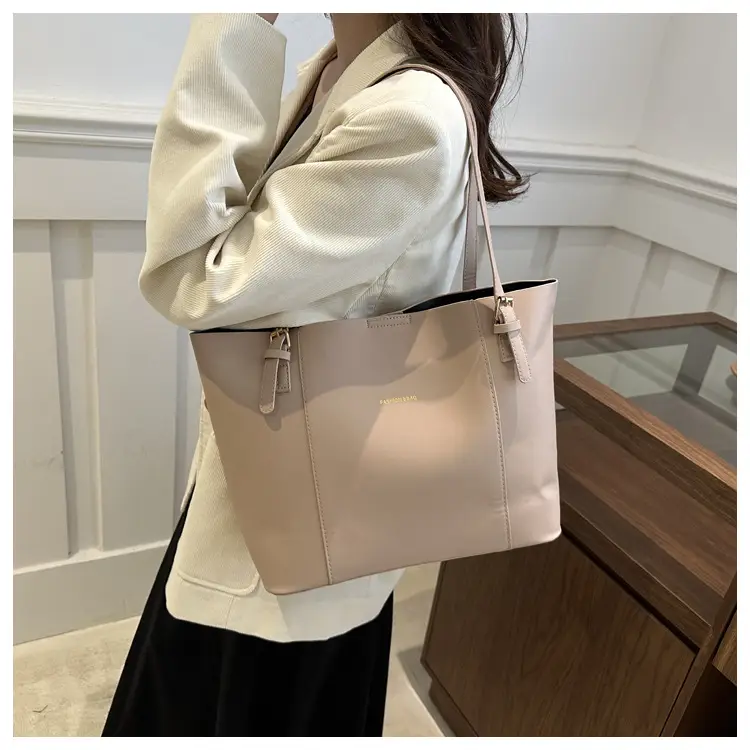 Women's Brown Leather Shoulder Bag with Top Handle — feature 19