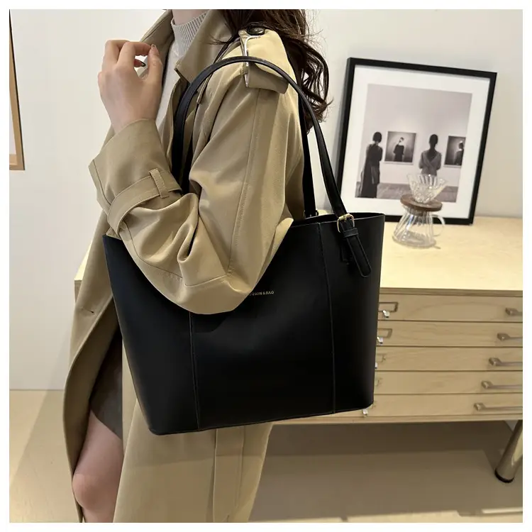Women's Brown Leather Shoulder Bag with Top Handle — feature 23