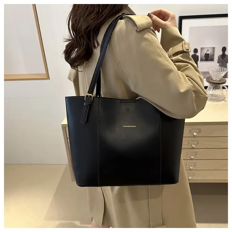 Women's Brown Leather Shoulder Bag with Top Handle — feature 24