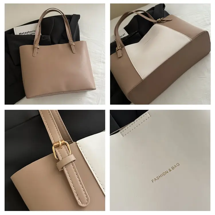 Women's Brown Leather Shoulder Bag with Top Handle — feature 7