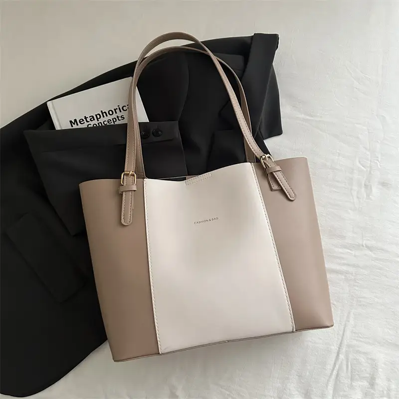Women's Brown Leather Shoulder Bag with Top Handle - Image 5