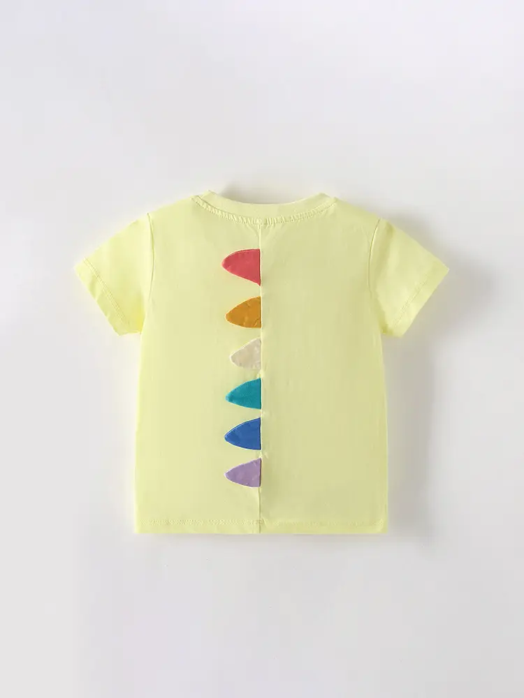 Malwee Boys Yellow Cat Print Summer T-Shirt - Image 3