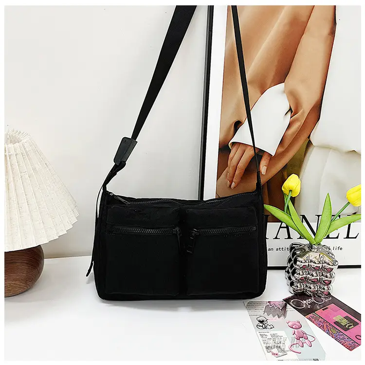 Korean Style Crossbody Bag Women 2024 Nylon Multi-Pocket — feature 16